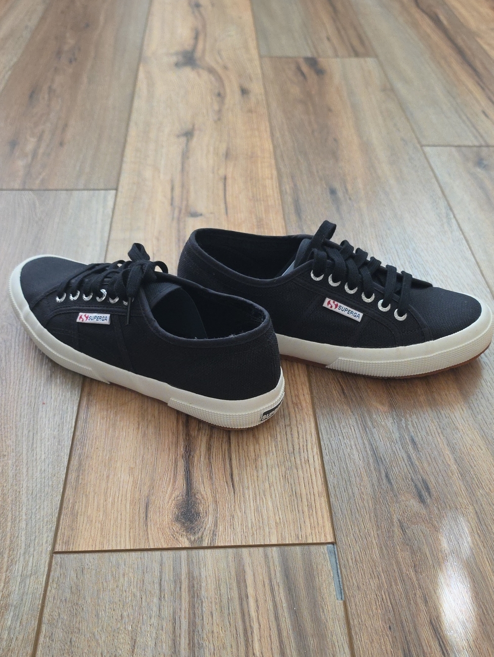 Superga Cotu Classic Sneaker, 39, Black/White, Canvas